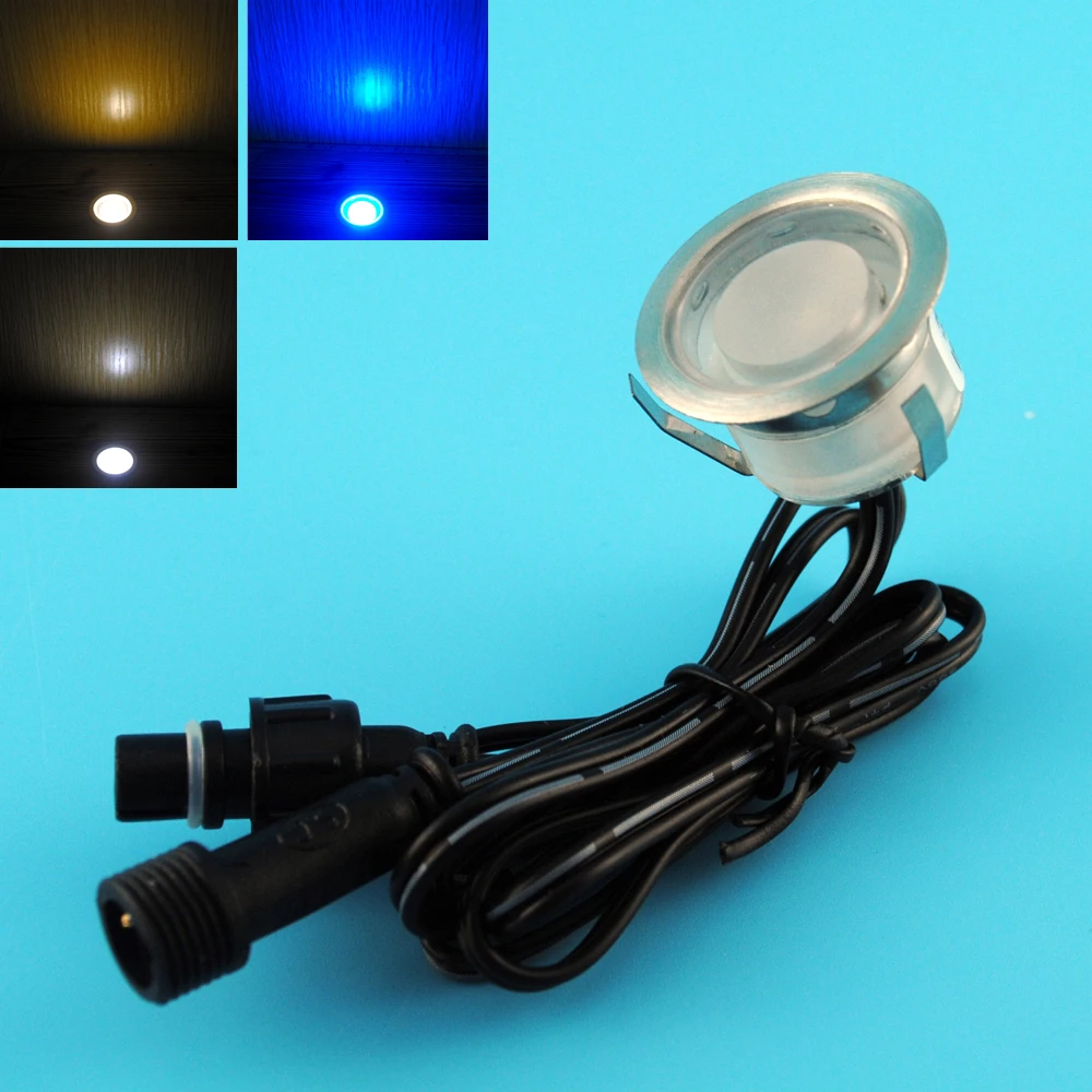 

DC12V LED Deck Lighting Stainless Steel Waterproof IP67 0.6W Embeding Small Stair Recess Light Decorative Lamp Set of 20pcs