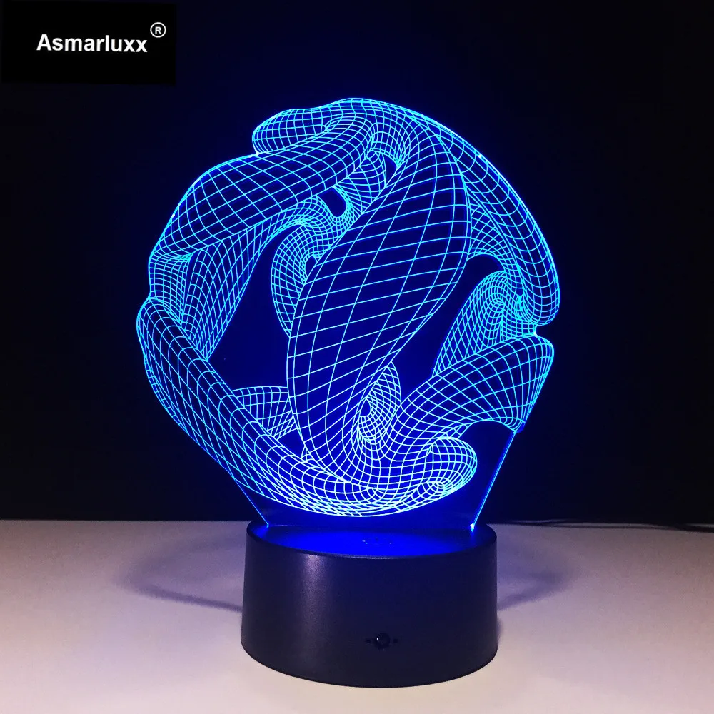 Ceny Abstrakcyjne koło spiralne Bulbing 3D LED Light Hologram iluzje 7 zmiana kolorów lampa dekoracyjna najlepsza lampka nocna na prezent dla domu Deco