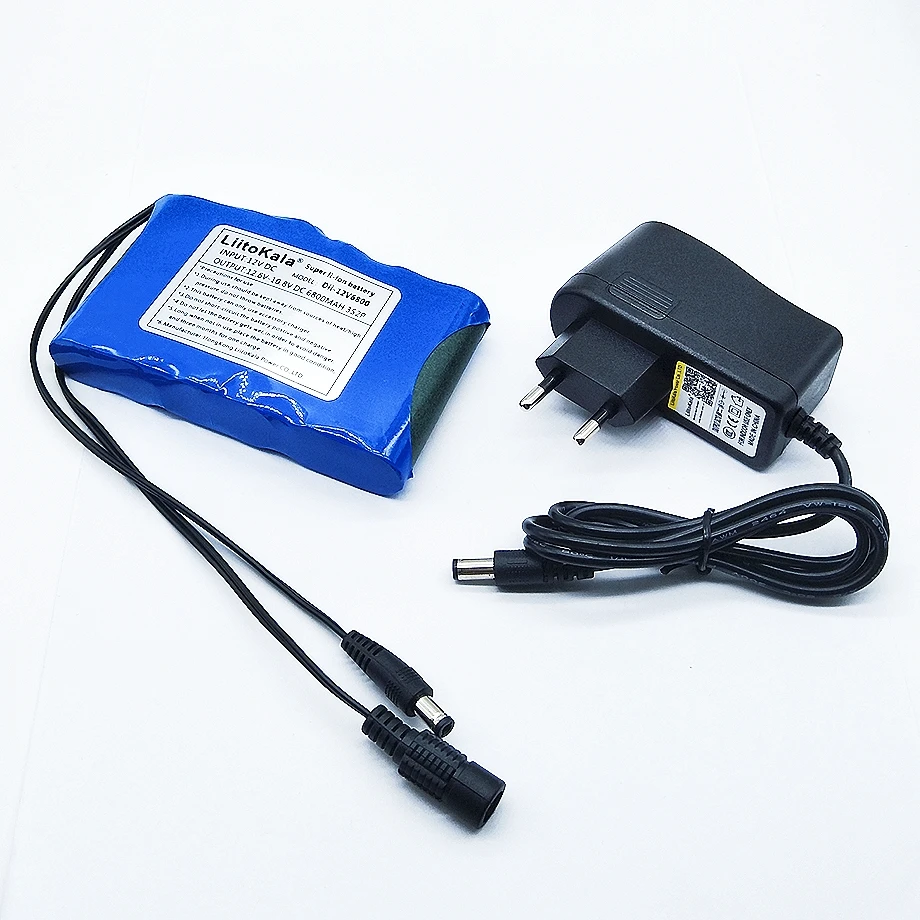 HK LiitoKala высокое качество EU/US Plug DC 12 V 6800 mAh Li-Ion Перезаряжаемые Батарея зарядка Мощность банка для автонавигаторов GPS Камера