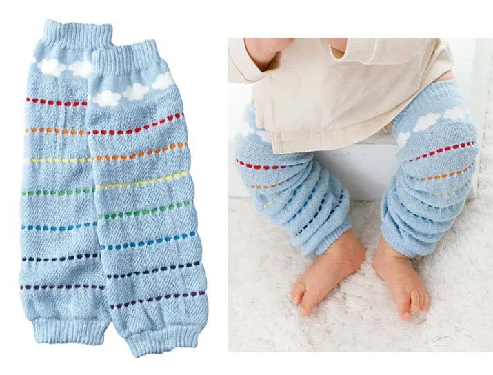 Cotton Kid Toddler Baby Leg Warmers For Crawling Babies Leggings Knee Pads For Children Long
