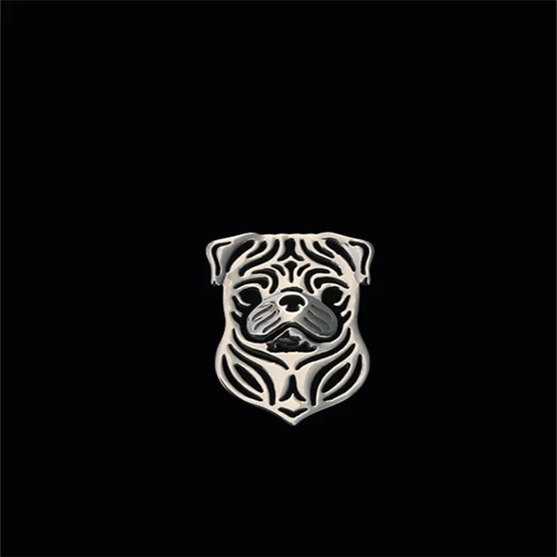 

Hot Women and Men Lapel Pin Pug Brooch Trendy