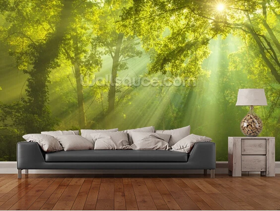 

Custom natural wallpaper.The Forest of Heaven,3D landscape mural for living room bedroom restaurant wall Embossed wallpaper