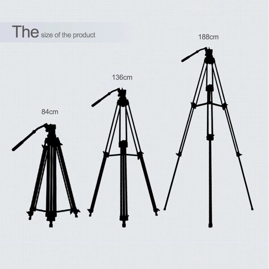 Штатив высокого качества 1,8 м WF718 Профессиональный усиленный штатив для видеокамеры DSLR камеры Studio CD50