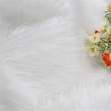 Hot! weiß faux fux stoff, initation tierfell stoff zum nähen, velours stoff, 1 stück = 50*80 cm