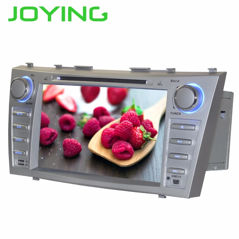 Discount JOYING 2 DIN 8 INCH Android 8 Octa core car autoradio stereo GPS player for Toyota Camry 2007-2011 GPS Tape Recorder for Aurion 2