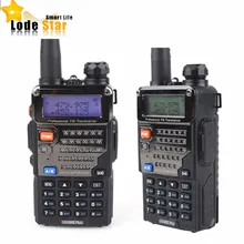 Двухдиапазонный иди и болтай walkie talkie BAOFENG UV-5RE плюс двухстороннее радио 5 Вт 128CH UHF VHF pofung UV UV5RE FM радио портативные переговорные 2 шт./компл