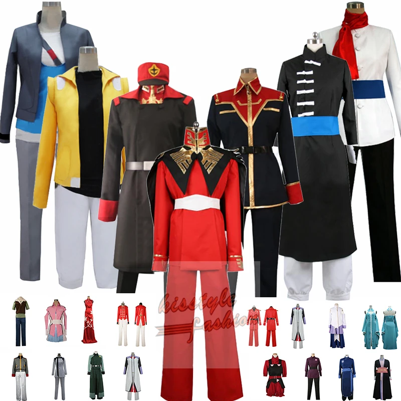 Мобильный костюм Zeta Gundam charaznable Bask Om Женский Мужской группа персонажей аниме