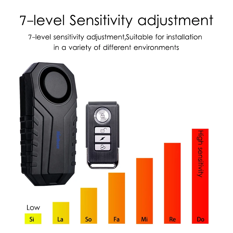  Marlboze Waterproof Remote Control Bike Motorcycle Electric Car Vehicle Security Anti Lost Remind V