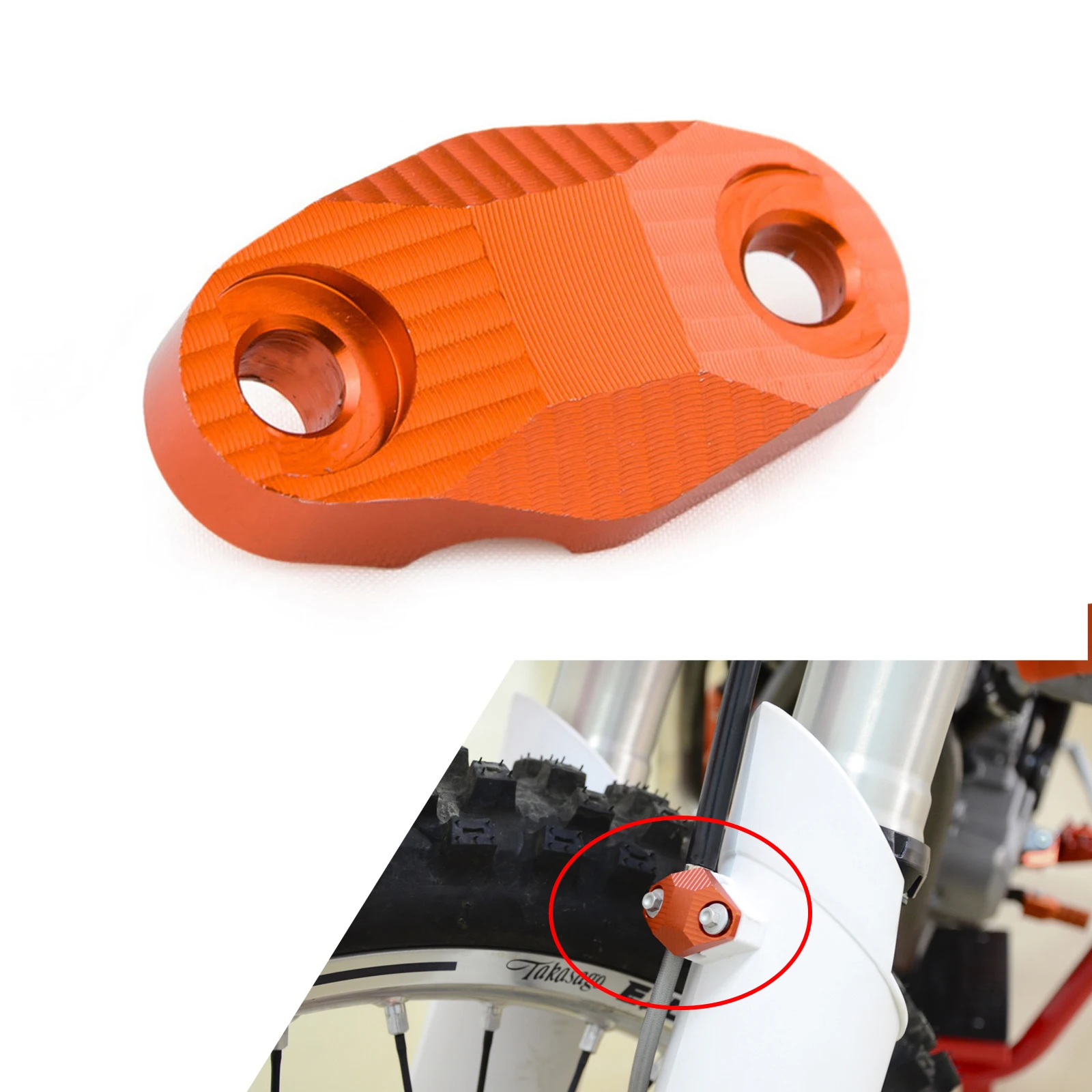 NICECNC Motorcycle Front Brake Hose Clamp For KTM 125 200 250 300 350