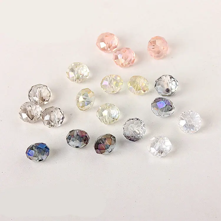 500pcs high quality Crystal Rondelle Beads 4mm 12mm mix color or you