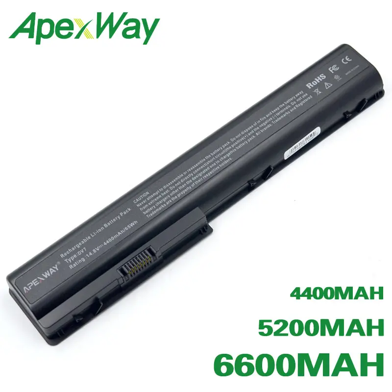 ApexWay батарея для Hp Pavilion DV7 1000 dv7 1200 2000 2100 2200 3000 dv7t dv7z 3100 DV8 dv8t|battery for hp|battery hp pavilion4400mah