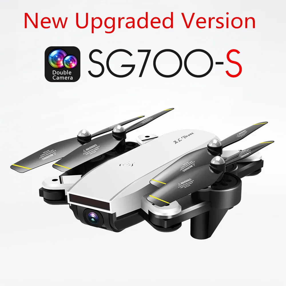

RC Helicopter With HD Camera Wide Angle Selfie Drone Palm Control Quadcopter With WiFi Camera SG700 Upgraded Version SG700s Dron