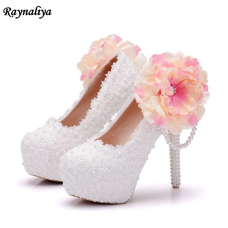white high heels with diamonds