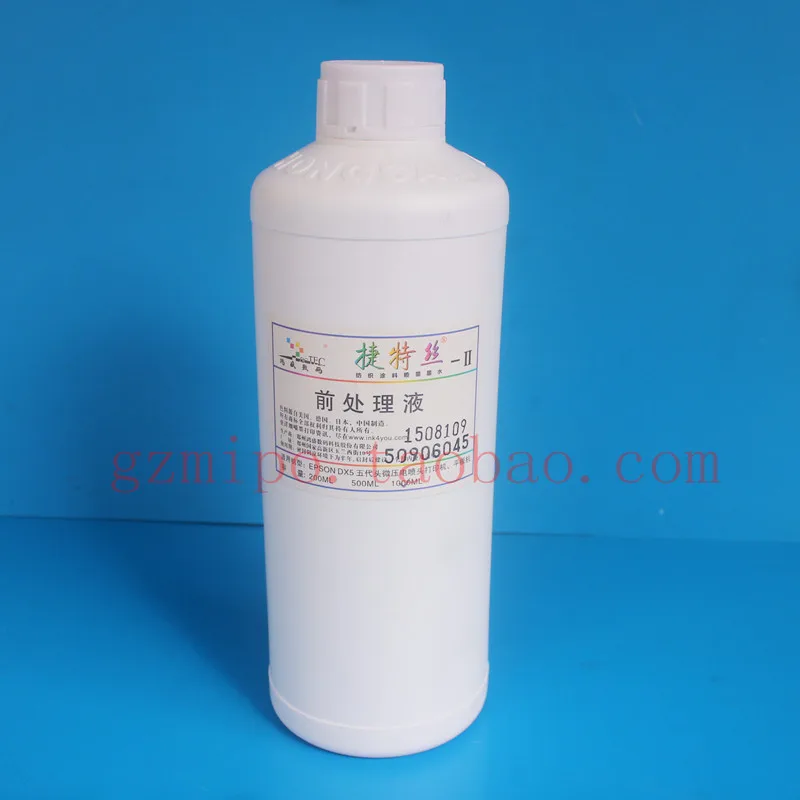 1000 мл текстильные чернила, брюнет ткань перед печатью дело с жидкостью, текстильный прямой струей чернил цифровой печати