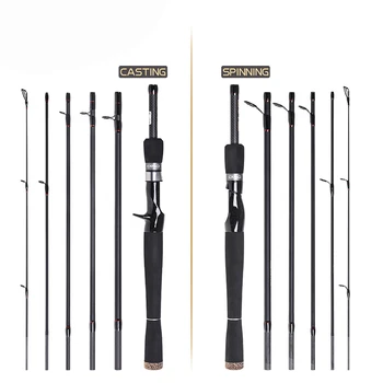 

2.1 / 2.4M Carbon Fiber Fishing Rods River Lake Tools Lure Sea Surf Lure Superhard Casting Fishing Pole Ice Fish Spinning Rod
