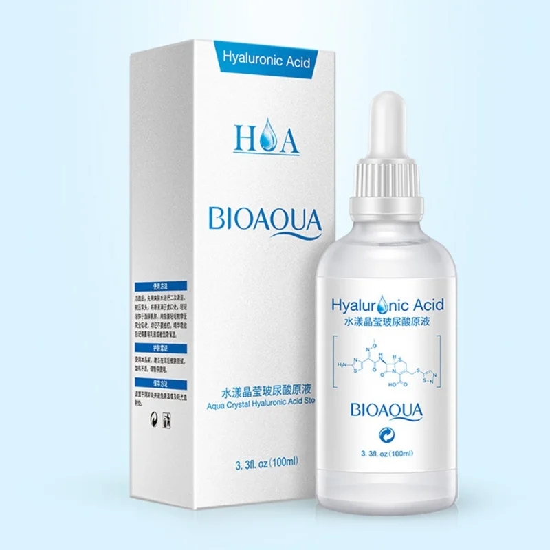 

Face Skin Care Hyaluronic Acid Liquid Whitening Moisturizing Anti Wrinkle Collagen Day Creams Essence Serum 100ml New