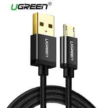 Ugreen Micro USB кабель Android плетеный нейлоновый Зарядное устройство USB Micro USB быстрая зарядка кабель для Samsung Xiaomi HTC Планшеты USB шнур