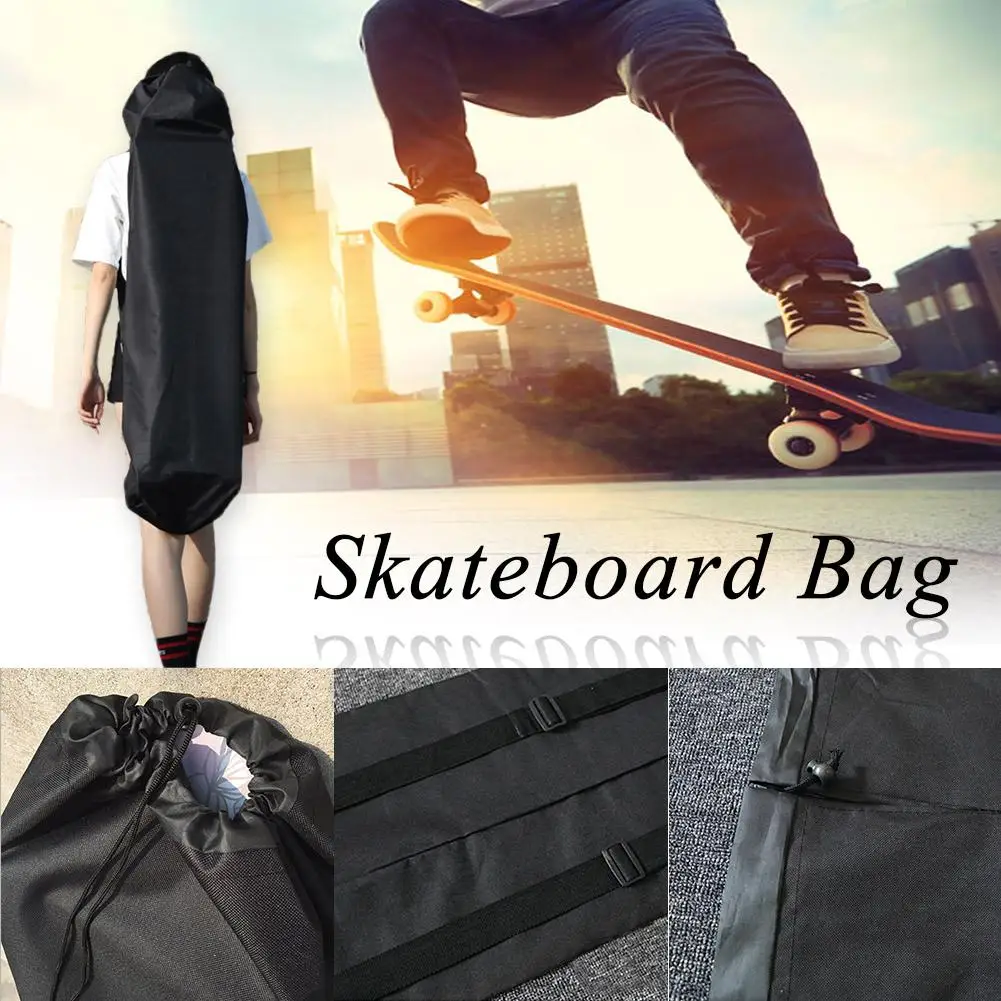 قابل للتعديل الأسود Longboard لوح التزلج على ظهره حقيبة حمل الرقص مجلس الانجراف مجلس السفر Longboard الظهر Shouler الرباط