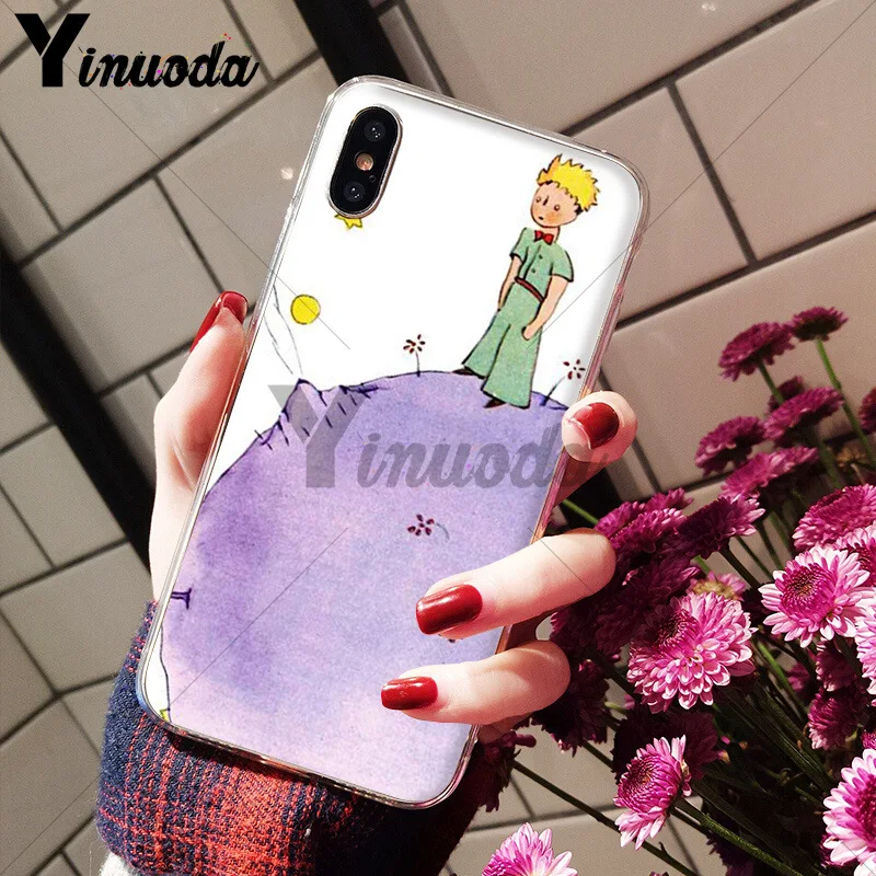 Yinuoda The Little Prince Smart Cover Soft Shell Phone Case for iPhone X XS MAX 6 6S 7 7plus 8 8Plus 5 5S XR - Цвет: A7