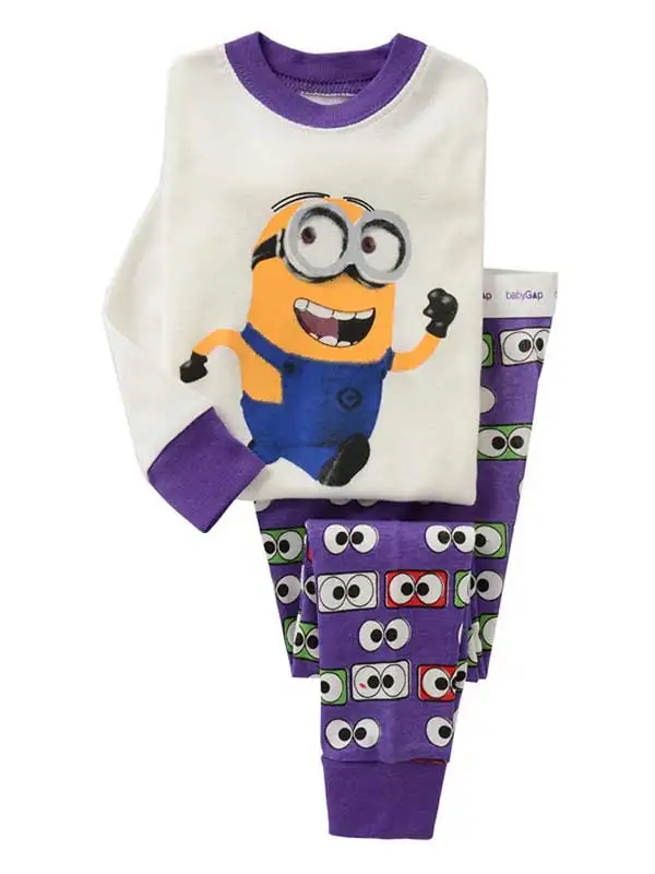 New Despicable Me Minion Pajamas for Kids Spring Autumn Baby Boys