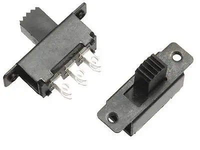 10 шт. 6pin DPDT скользящий переключатель миниатюрный 125 В переменного тока мини