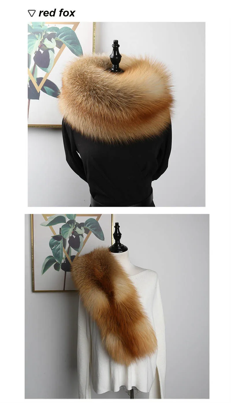 fox fur scarf silver fox 3