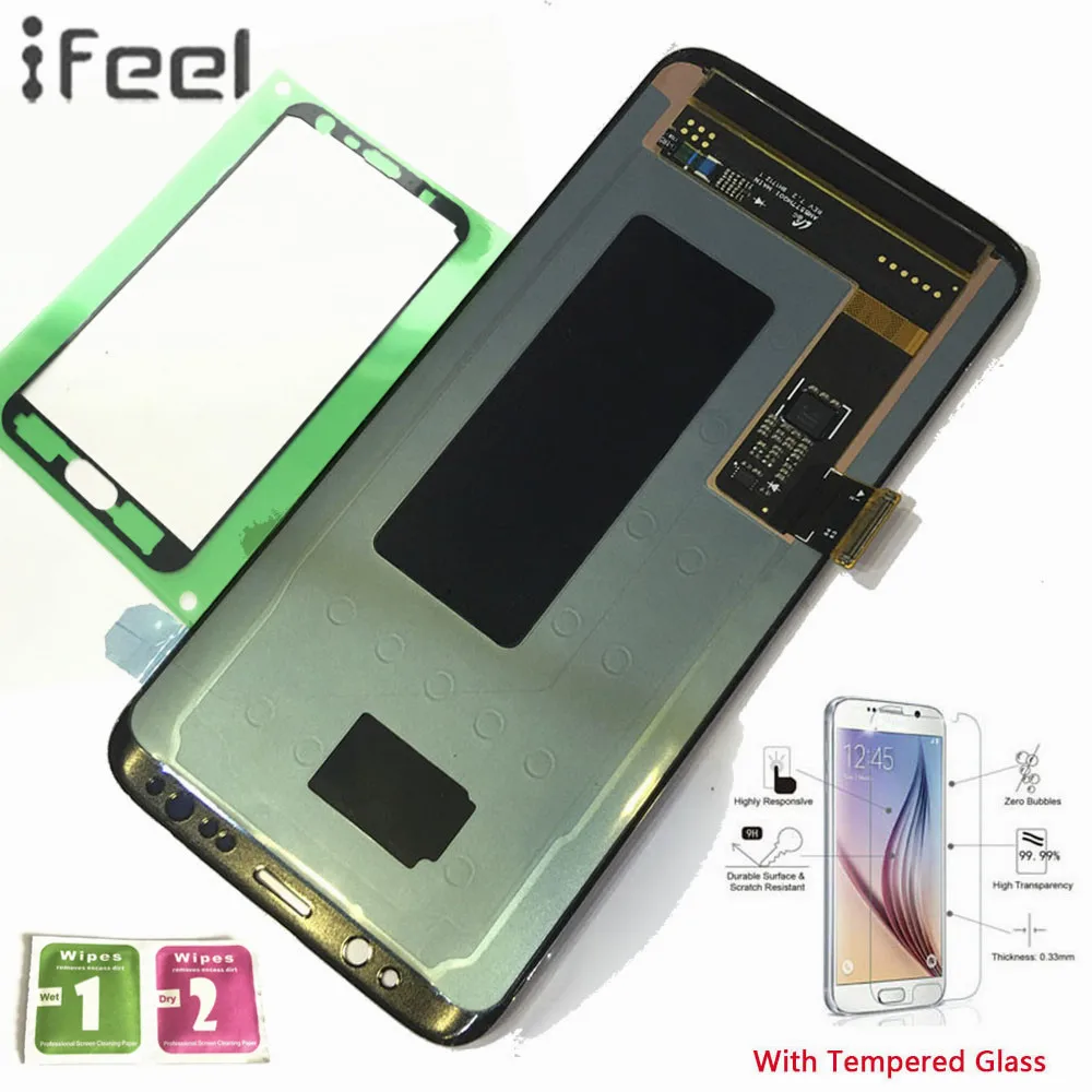 

IFEEL New 100% Tested LCD Display Touch Screen Digitizer With Frame For Samsung Galaxy S8 G950F G950FD G950P G950U Super AMOLED