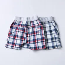 Одежда для мальчиков летние универсальные повседневные шорты для мальчиков клетчатые брюки Детский костюм клетчатые шорты пляжные шорты для мальчиков