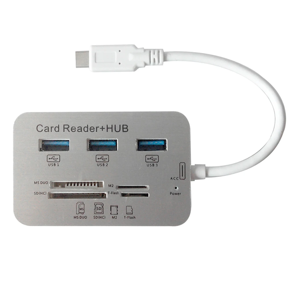 20pcs-lot-Aluminum-3-Ports-USB-3-0-Hub-With-MS-SD-M2-TF-Multi-All