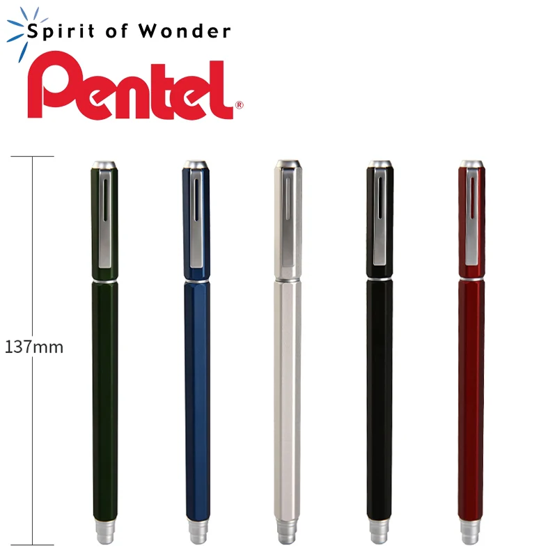 

1 Pcs Pentel Hexagonal Metal Rod Pen 0.5mm BLN665 Metal Needle Tip Office Signature Pen Student Exam with Quick Dry Water Pen