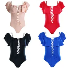 Женский слитный купальник, Одноцветный купальник, бандаж, купальный костюм, пуш-ап, мягкий бикини, высокая талия, пляжная одежда, купальник с оборками