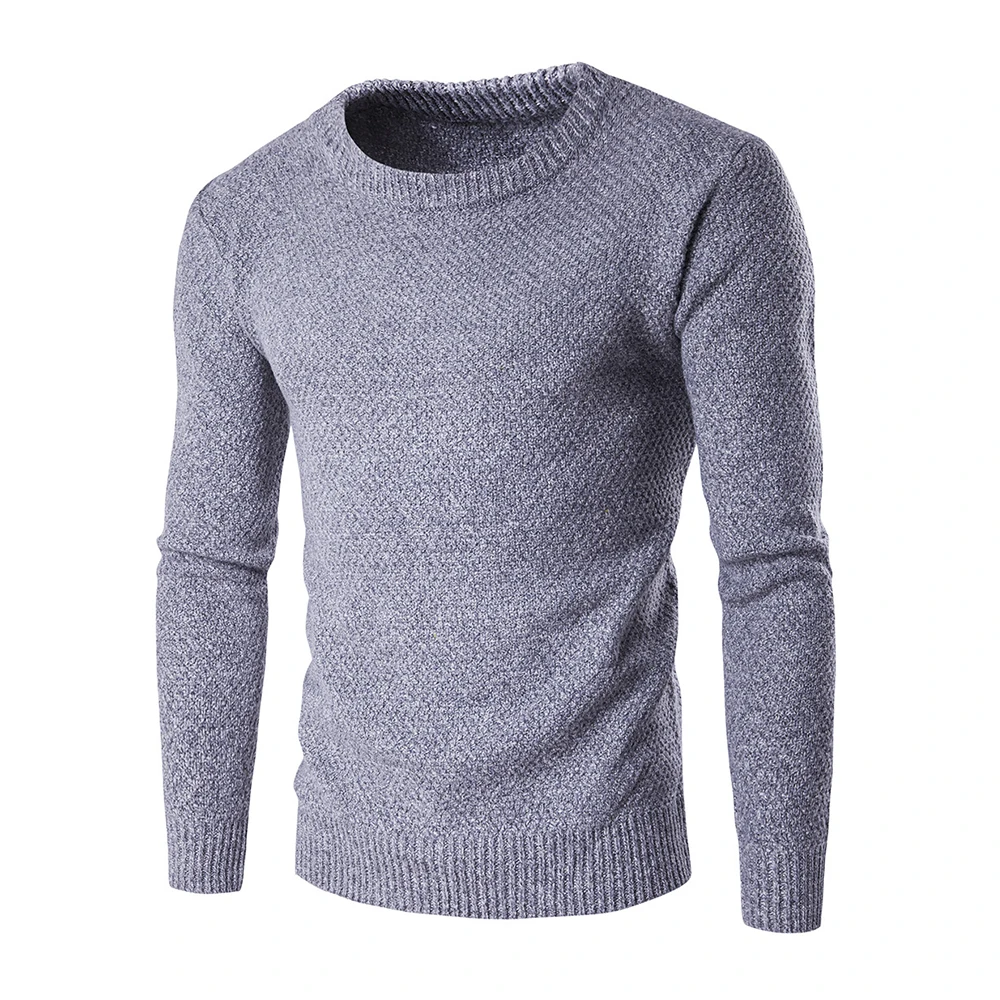 

2019 Autumn Pullover Slim Fit Thin Mens Knitted Sweaters Male Long Sleeve Fashion Men Clothing Knitted Sweaters Pullover