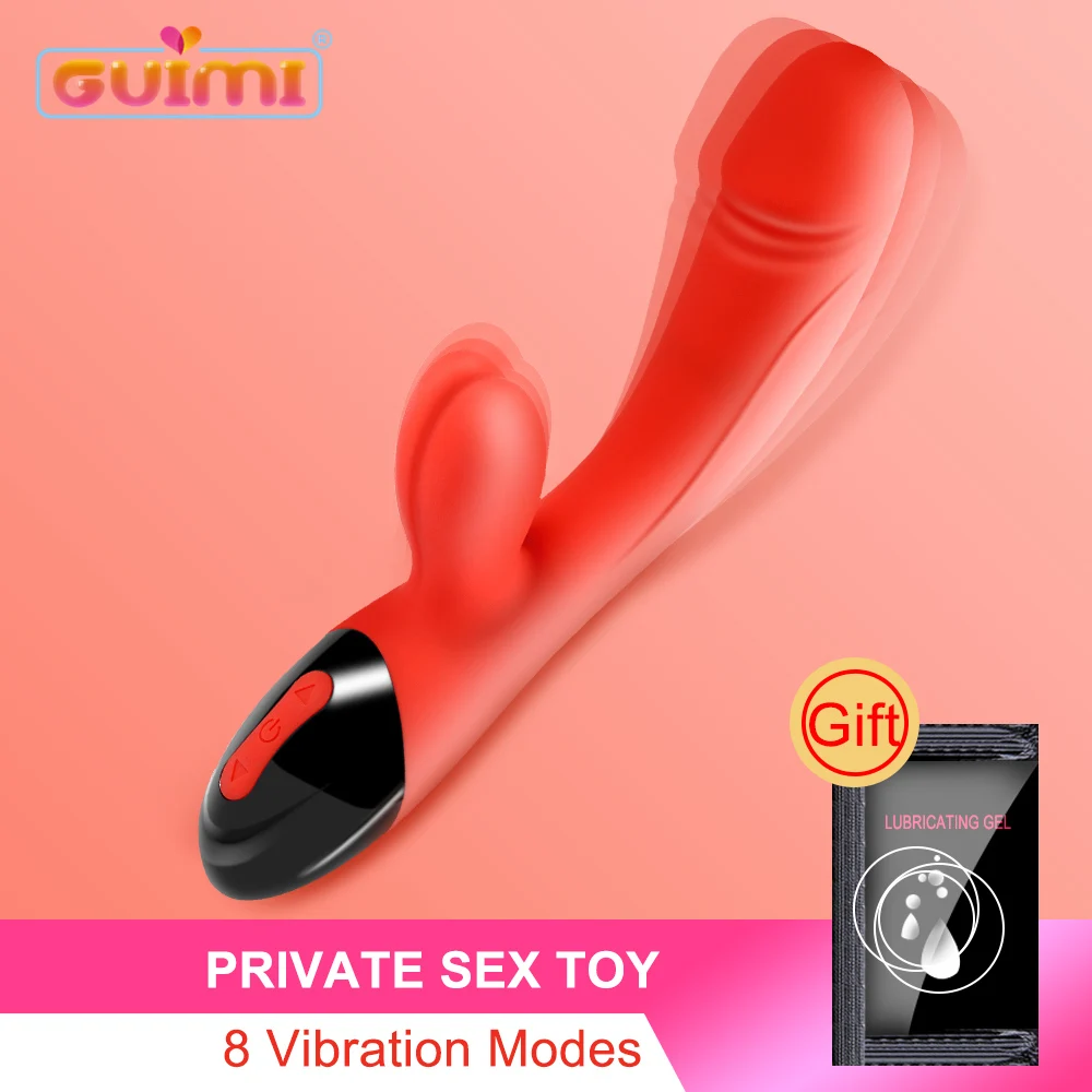 GUIMI Rabbit Vibrator Orgasm Female Masturbation Vagina Clitoris Stimulator G Spot Massager Dildo Vibration Sex Toy for Women | Красота и