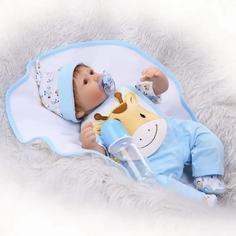Reborn baby boy куклы 1" 40 см мягкий корпус силиконовый reborn Младенцы настоящие спящие новорожденные дети игрушки для детей подарок bonecas