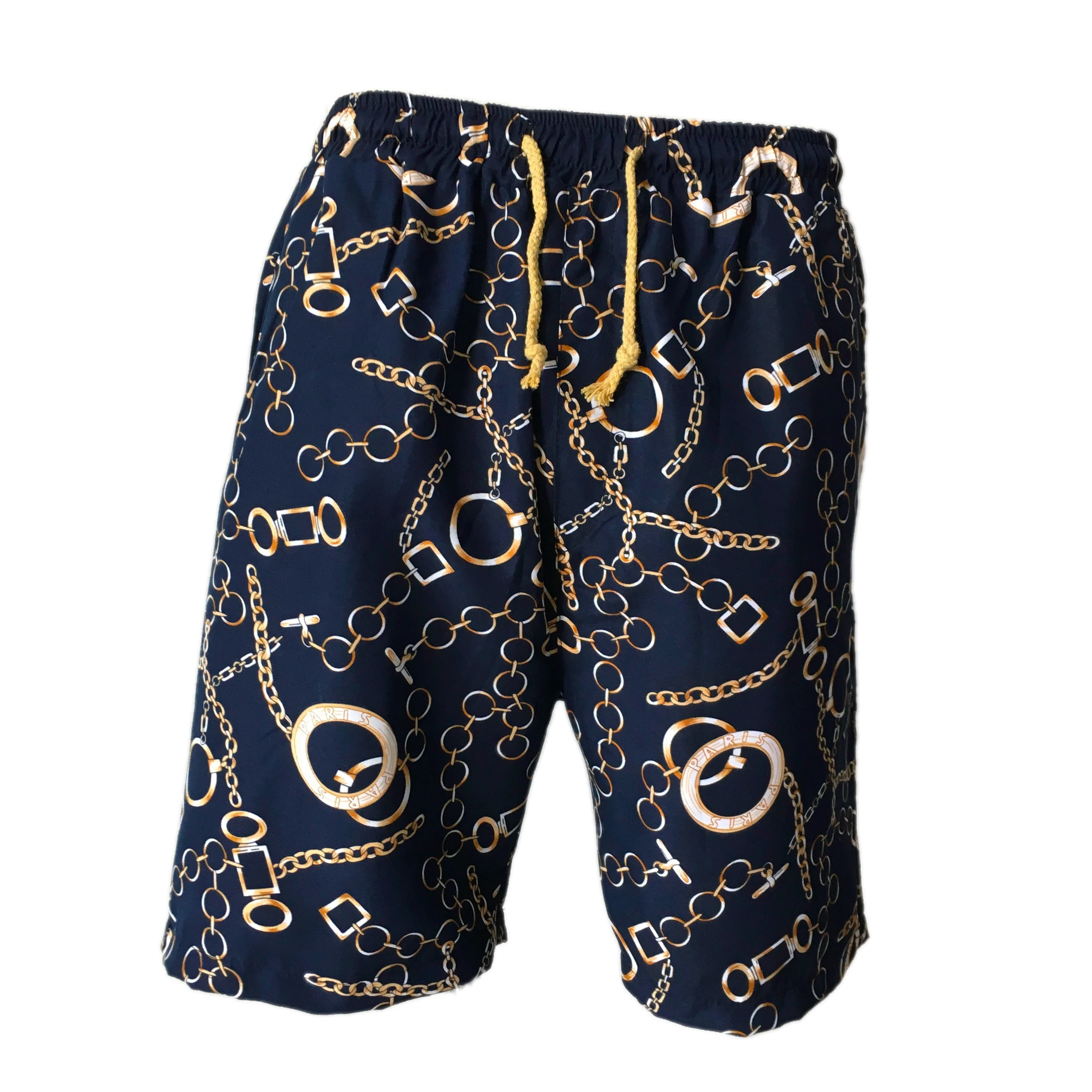 men casual short pants 2019 summer vacation hawaii beach golden chain navy blue shorts for men bermuda masculina businessmen men casual short pants 2019 summer vacation hawaii beach golden chain navy blue shorts for men bermuda masculina businessmen
