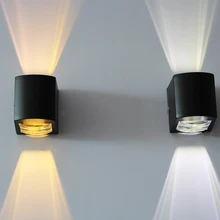 Двунаправленный, настенный свет 4 метра луч света G4 светодиодная лампа замены Алюминий Водонепроницаемый наружные настенные лампы Светодиодные Настенный монтаж