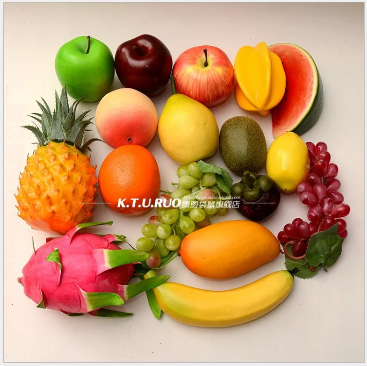 

High simulation Light Fruit Vegetable Model Home decoration Children's teaching Education model of the fruit