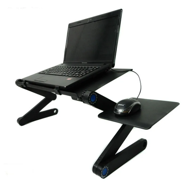 Aluminum Alloy Laptop Table Adjustable Portable Folding Computer Desk Students Dormitory Laptop Table Stand Tray For Sofa Bed