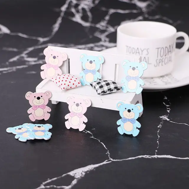 25pcs Laser Cut Wood Embellishment Colorful Wooden Bear Shape Craft Wedding Decor cheap OOTDTY CN(Origin) Wood DIY Package 25pcs Laser Cut Wood Embellishment Colorful Wooden Bear Shape Craft Wedding Decor cheap OOTDTY CN(Origin) Wood DIY Package