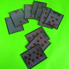 Упаковка из 10 WOW рукав от Katsuya Masuda пластиковая карта десять пакет сердца набор, аксессуары, карта, ментализм, сцена, крупным планом, иллюзии