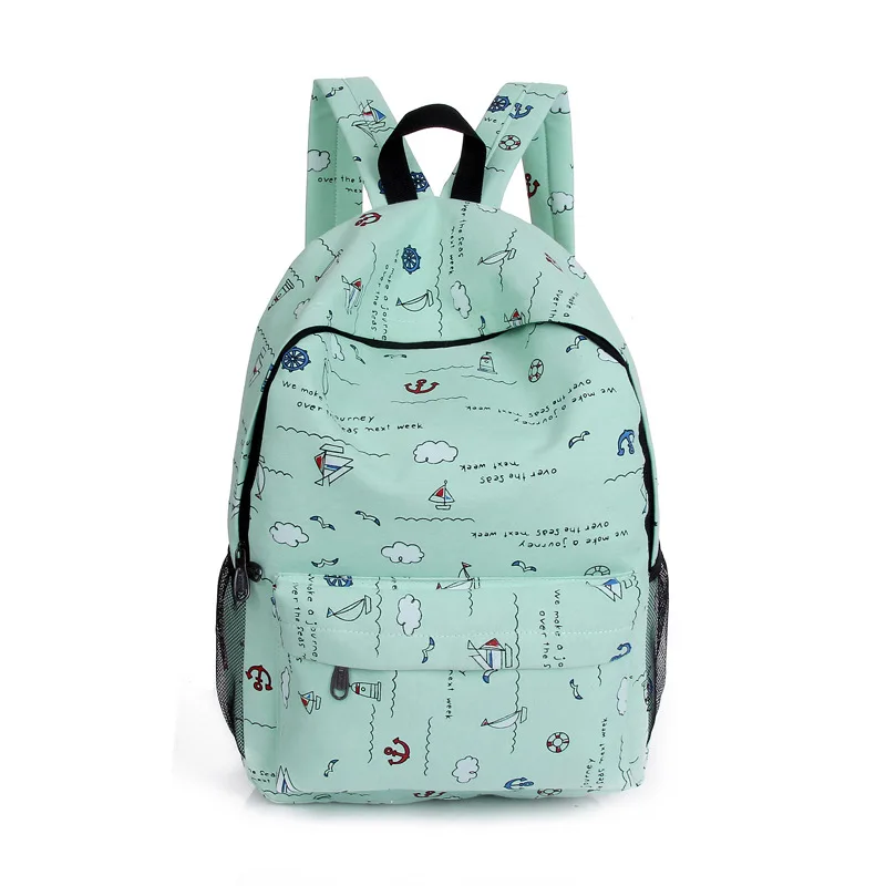 Магазин Lemon Kitten Ocean японский рюкзак для девочек холщовый школьный Mochila женский