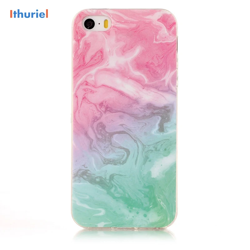 

ithuriel For Iphone SE 5 5s 4 4s Case Marble Pattern Cobble Flexible TPU Slim Fit Cover cases