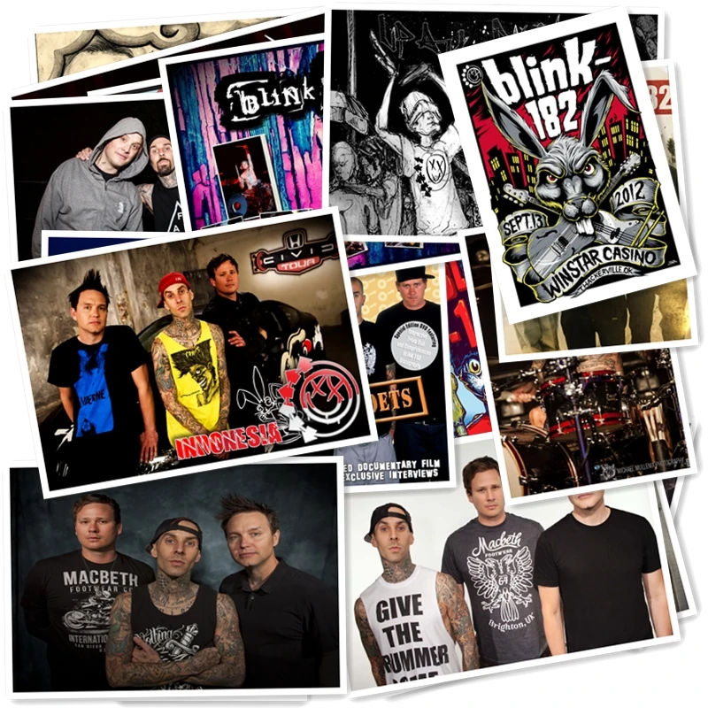 C1-6# Blink-182 Классическая серия стикеров 20/шт ПВХ стикер Дорожный чемодан PencilBox велосипед Телефон раздвижная пластина Граффити стиль