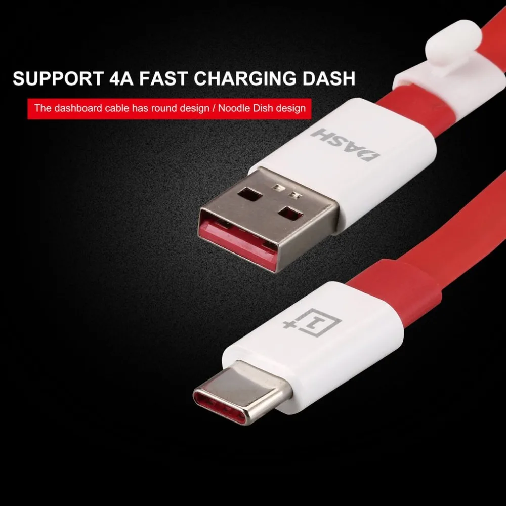 دائم متعددة الوظائف USB نوع C سلك مسطح المعكرونة الأحمر 1 m/1.5 m سريع شحن كابل نقل بيانات
