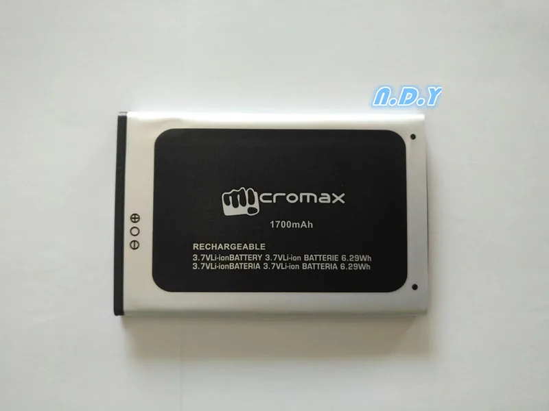 Новый высококачественный Micromax Q333 1700 мАч аккумулятор для мобильного телефона Q 333 |