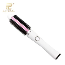 Беспроводной выпрямитель для волос кисточки Портативный мини электрические волосы щетка выпрямитель батарея для путешествий