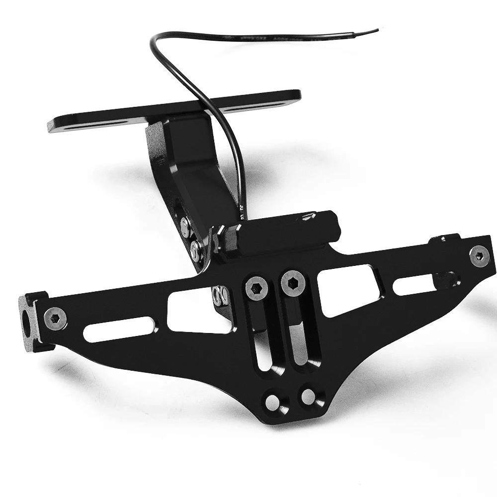 

CNC Aluminum Motorcycle Rear License Plate Mount Holder with LED Light For Yamaha T-Max 500 T-Max 530/ABS Tracer 900 ABS V-MAX