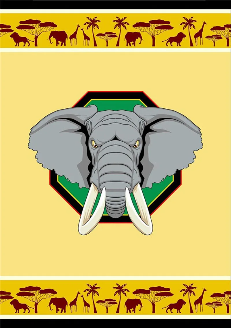 wax tissu africain elephant pattern ankara african print fabric high quality real sewing material 6yard T55- | Дом и сад