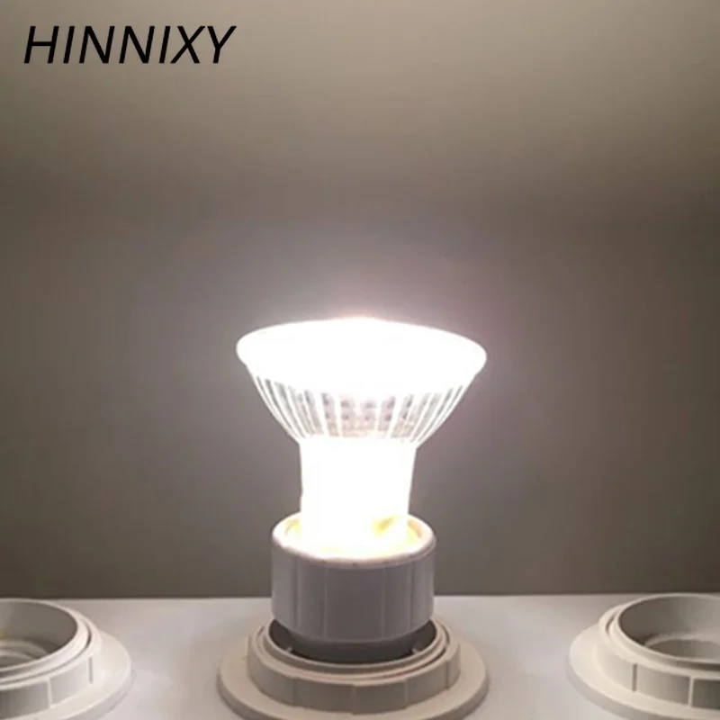 Hinnixy 10 шт./лот супер яркая лампа GU10 с регулируемой яркостью Галогеновый свет пятна