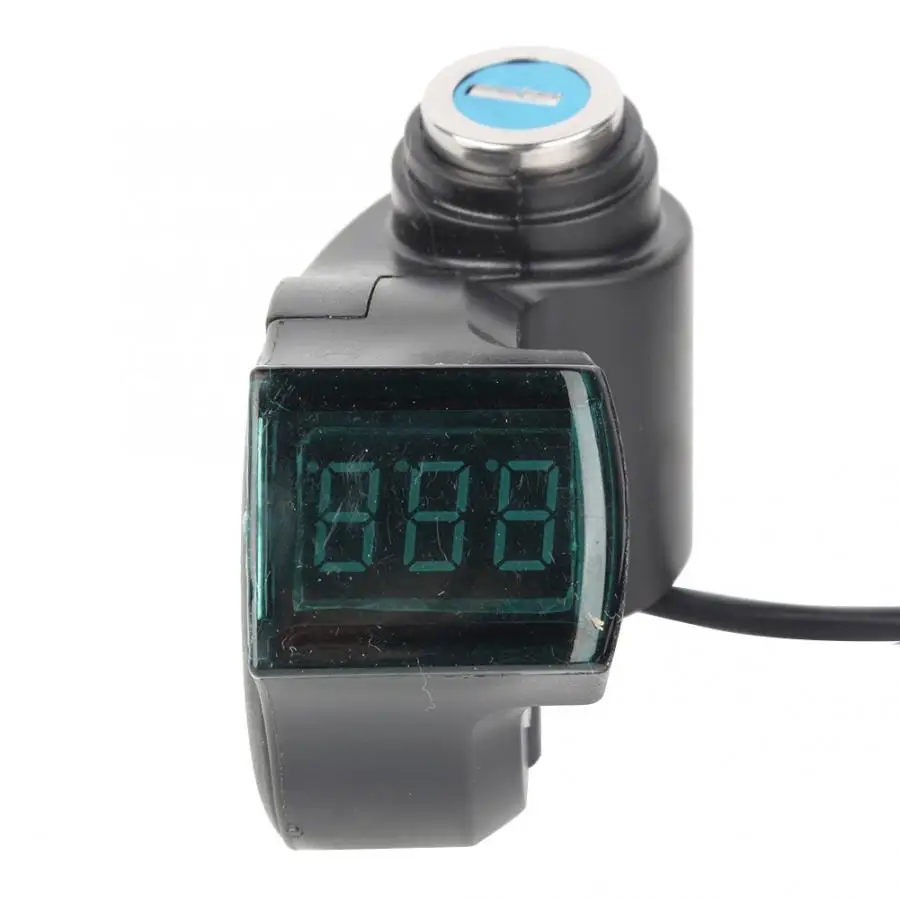 Clearance Durable Throttle Voltmeter with Green Digital Voltage Display and Lock for E-Bike Scooter Tricycle E-bike Motor Accessory 1